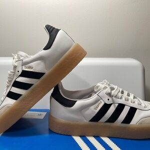 Adidas Samba White and Black Shoes women 9.5